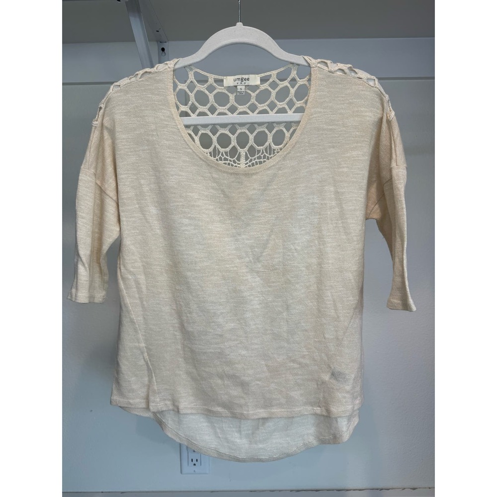 Umgee Crochet Lace Blouse Women's Size Small